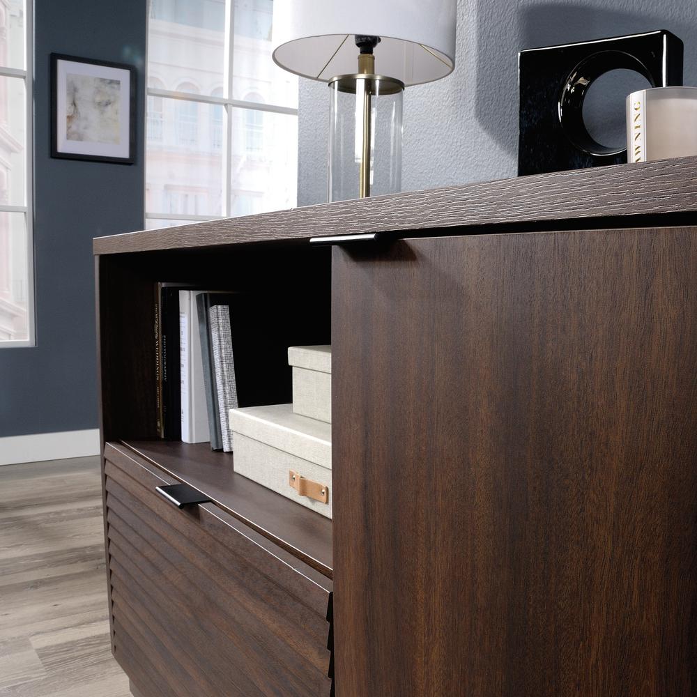 Englewood Commercial Office Credenza, Spiced Mahogany finish. Picture 9