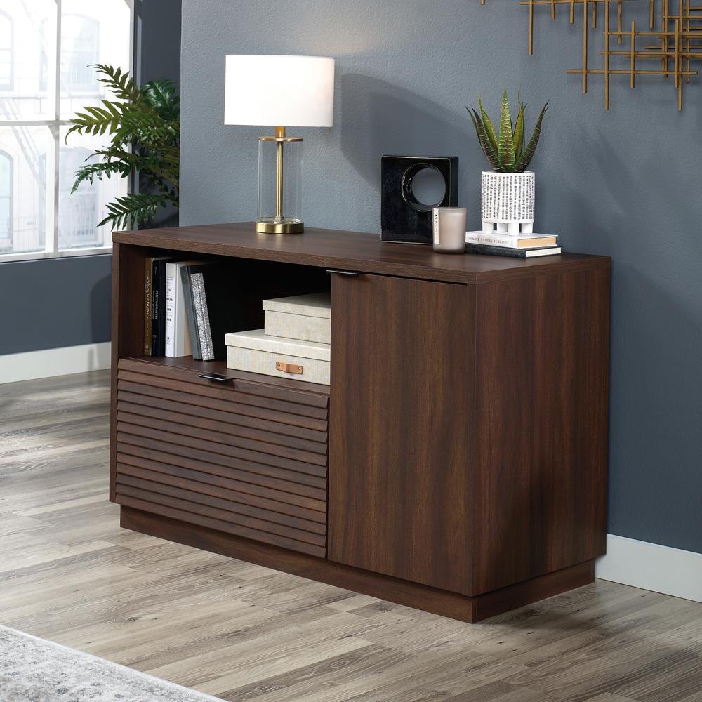 Englewood Commercial Office Credenza, Spiced Mahogany finish. Picture 4