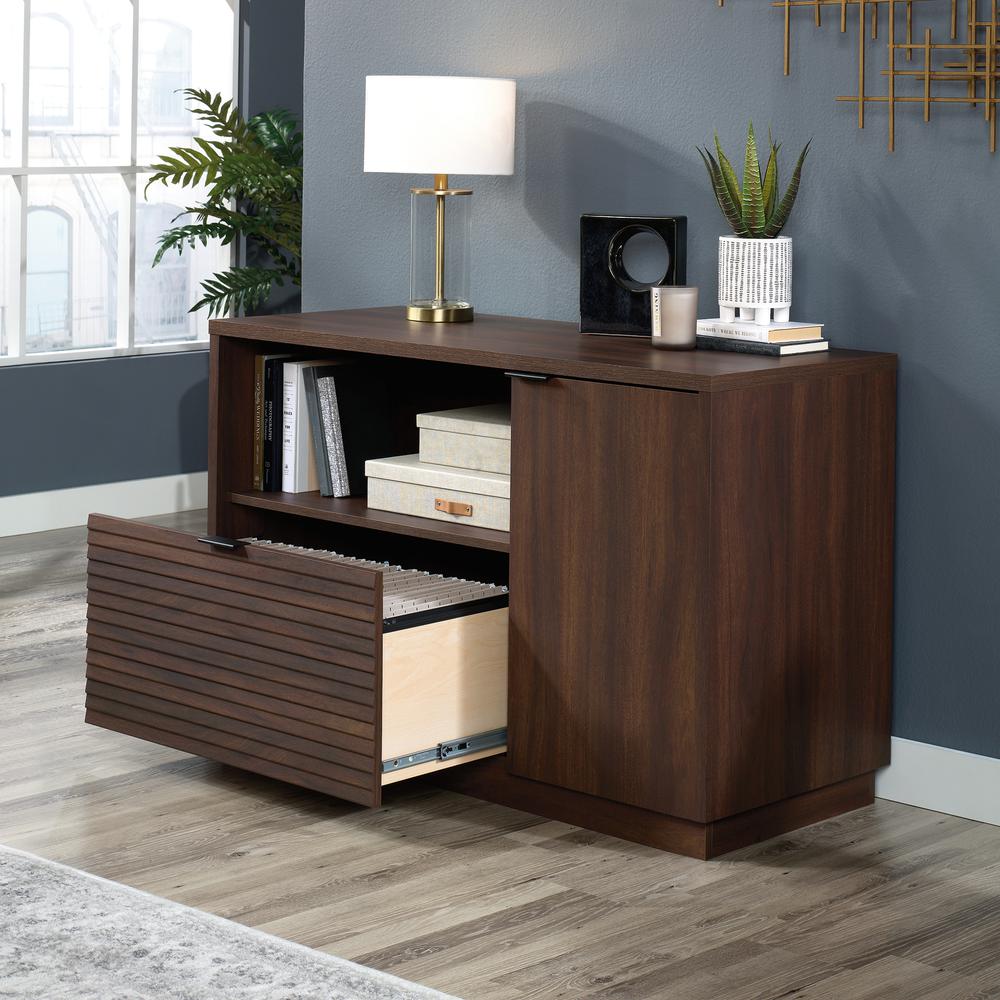 Englewood Commercial Office Credenza, Spiced Mahogany finish. Picture 8