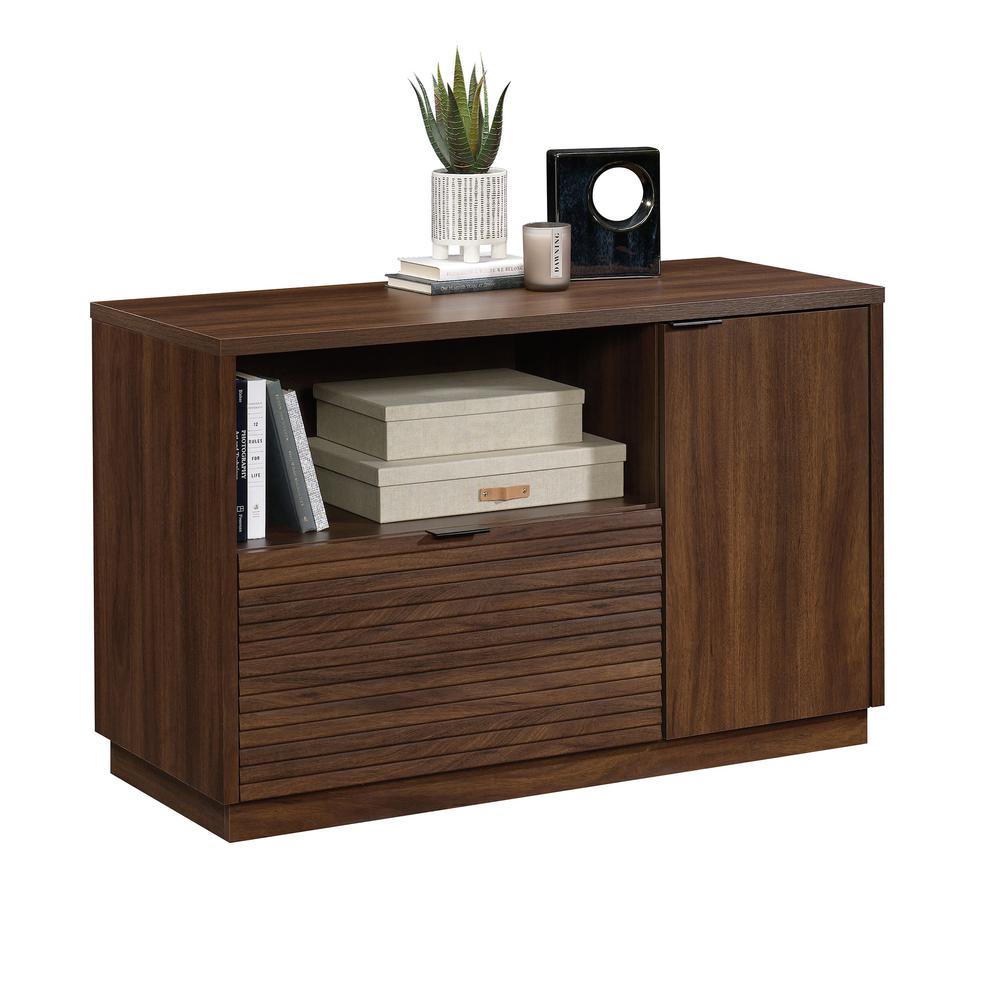 Englewood Commercial Office Credenza, Spiced Mahogany finish. Picture 1