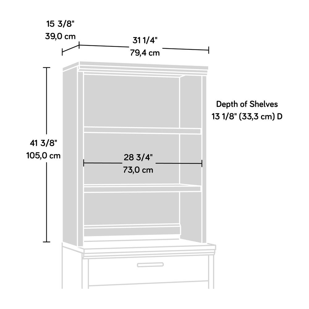 Aspen Post Library Hutch Prime Oak. Picture 9