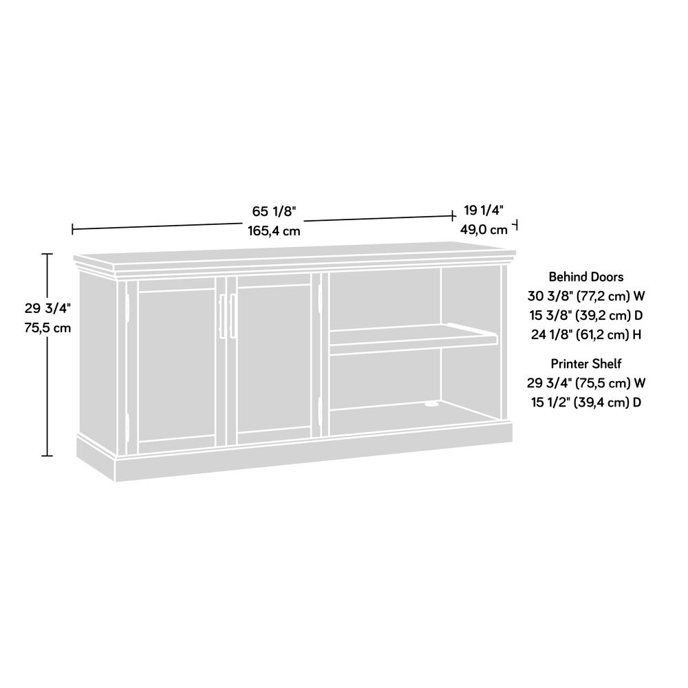 Aspen Post Large Credenza  Prime Oak. Picture 16