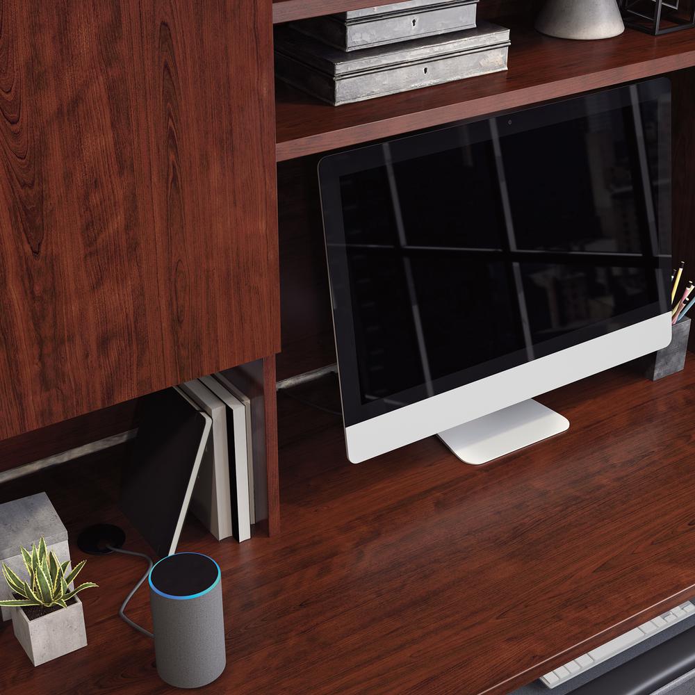Affirm Commercial Office Hutch, Classic Cherry finish. Picture 4