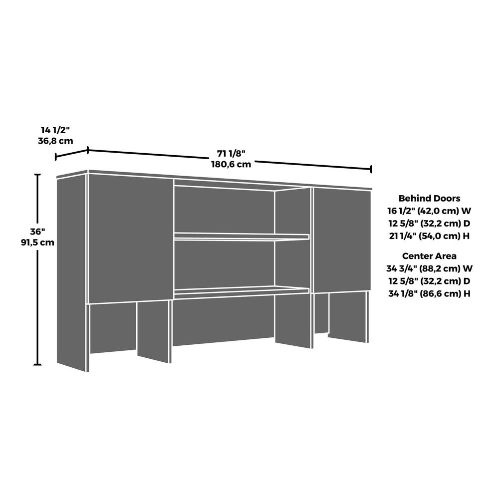 Affirm Commercial Office Hutch, Classic Cherry finish. Picture 7