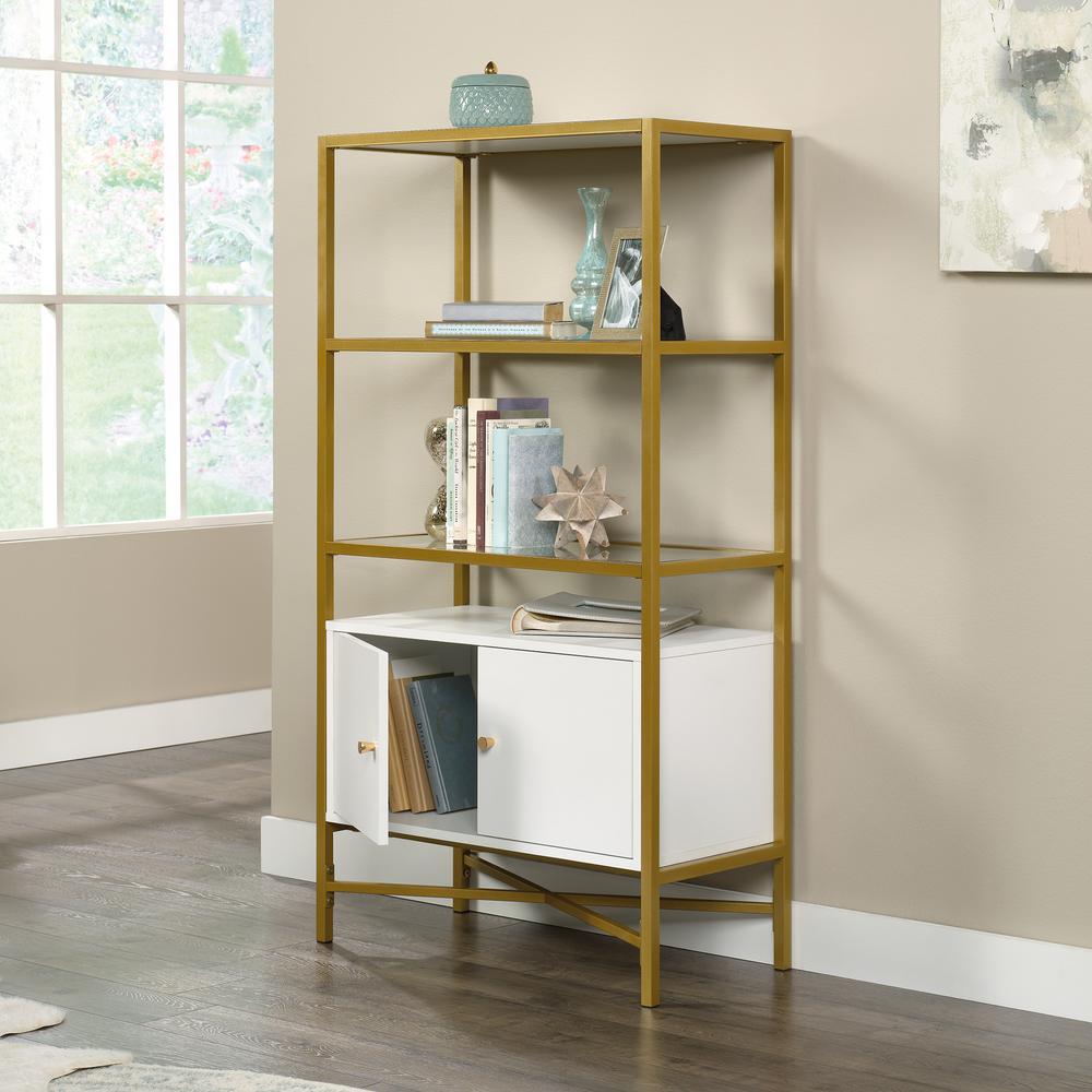 Harper Heights Bookcase W/Doors White. Picture 11