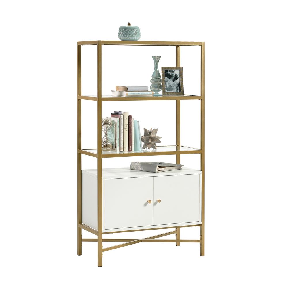 Harper Heights Bookcase W/Doors White. Picture 12