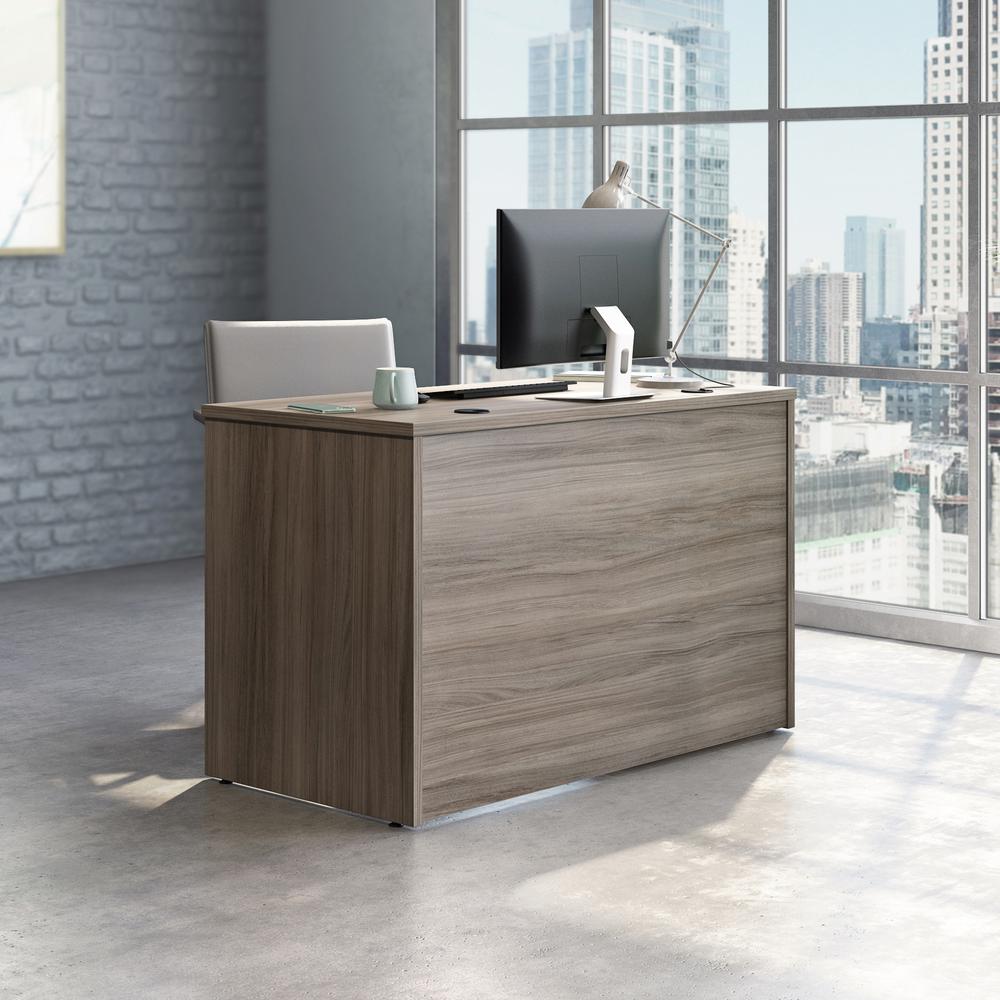 Affirm Commercial Office Desk Return, Hudson Elm finish. Picture 4