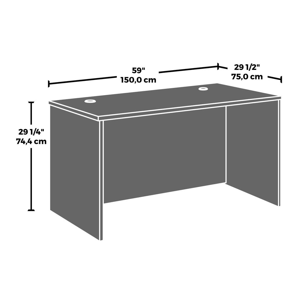 Affirm 60" Desk Shell  Hudson Elm. Picture 8