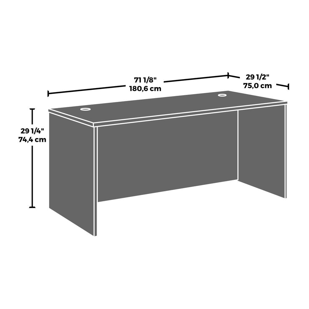 Affirm 72 X 30 Desk Shell  Hudson Elm. Picture 3