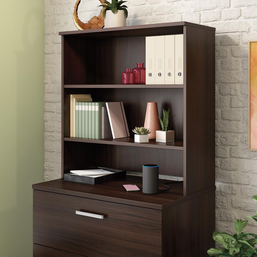 Affirm Commercial Office Hutch, Noble Elm finish. Picture 3