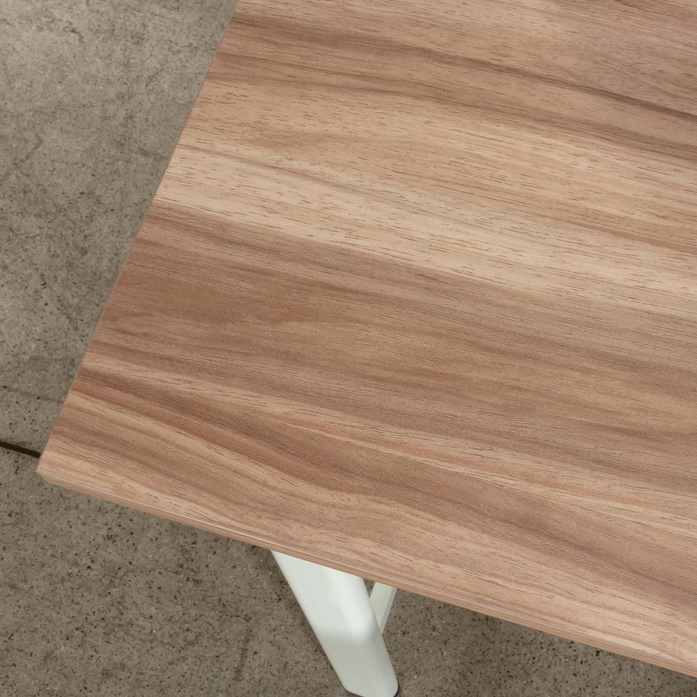 Bergen Circle Desk Return, Kiln Acacia finish. Picture 4