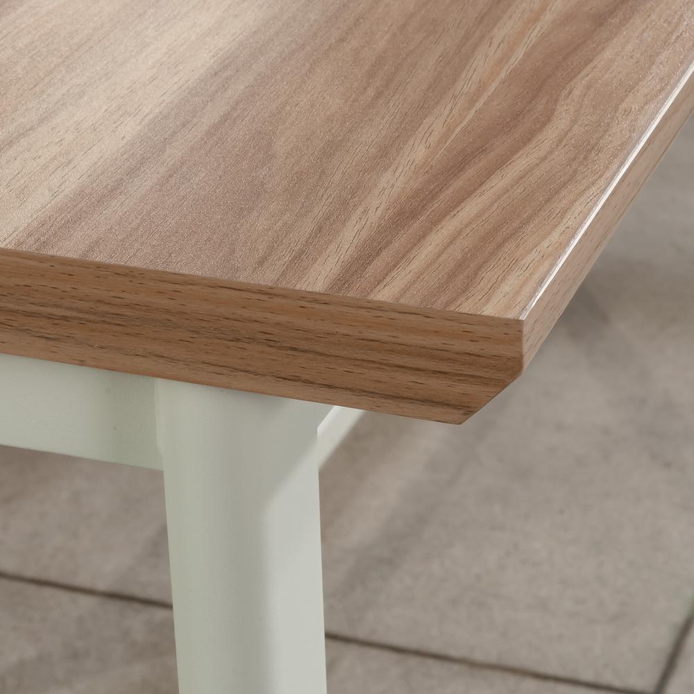 Bergen Circle Desk Return, Kiln Acacia finish. Picture 5