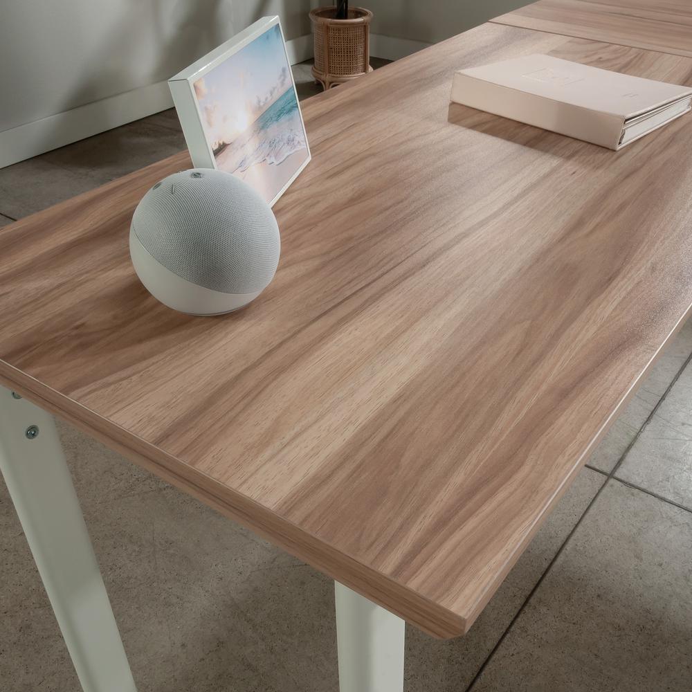 Bergen Circle Desk Return, Kiln Acacia finish. Picture 6