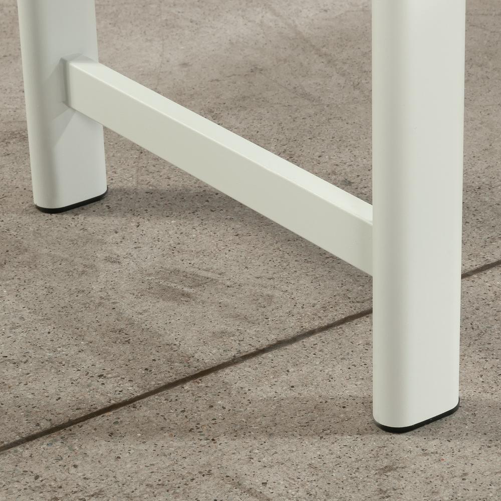 Bergen Circle Desk Return, Kiln Acacia finish. Picture 7