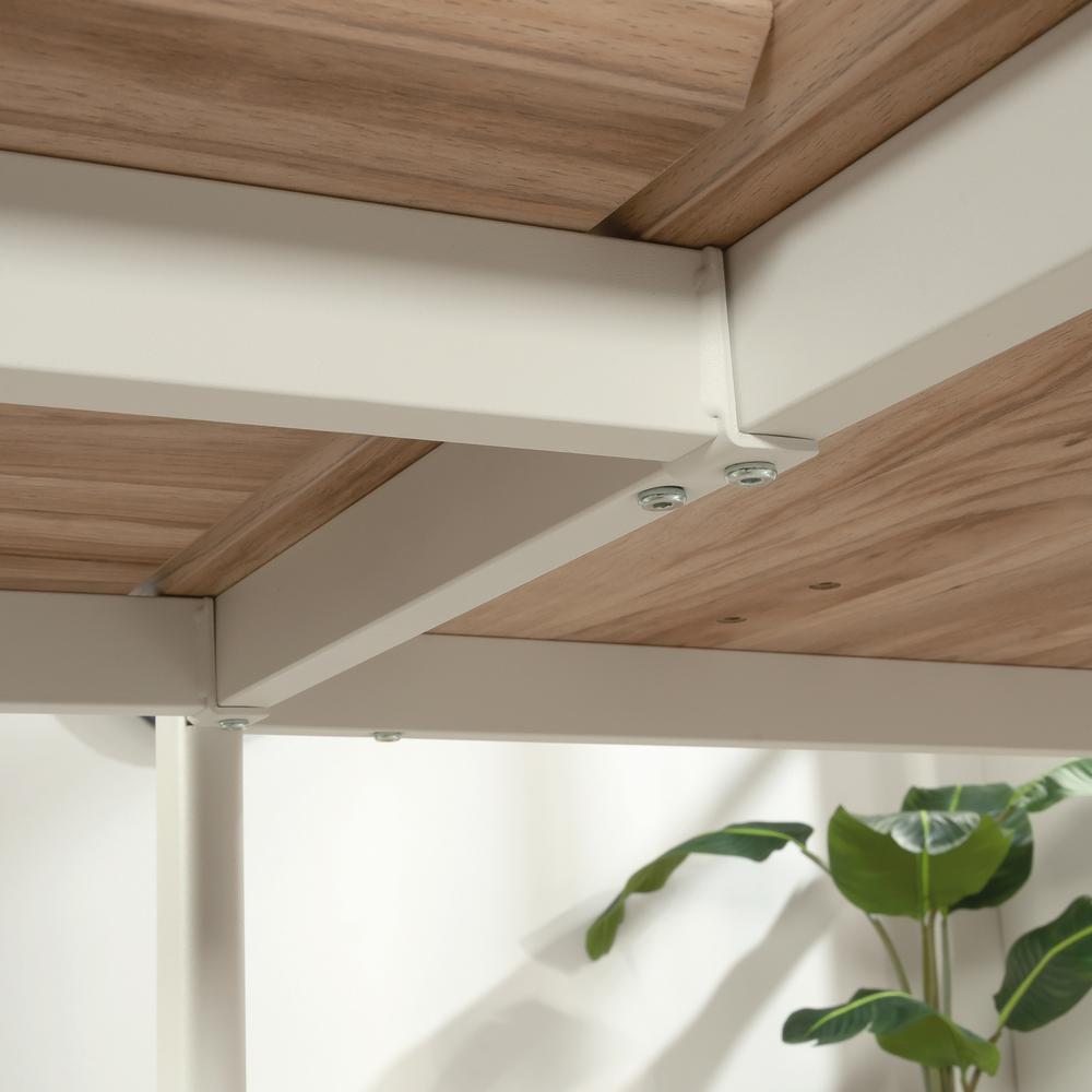 Bergen Circle Desk Return, Kiln Acacia finish. Picture 8