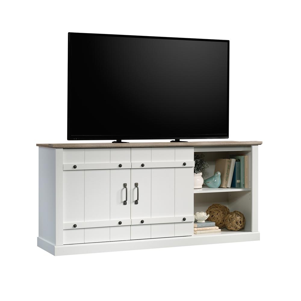 Misc Entertainment Credenza, For TVs up to 70", Soft White finish. Picture 1