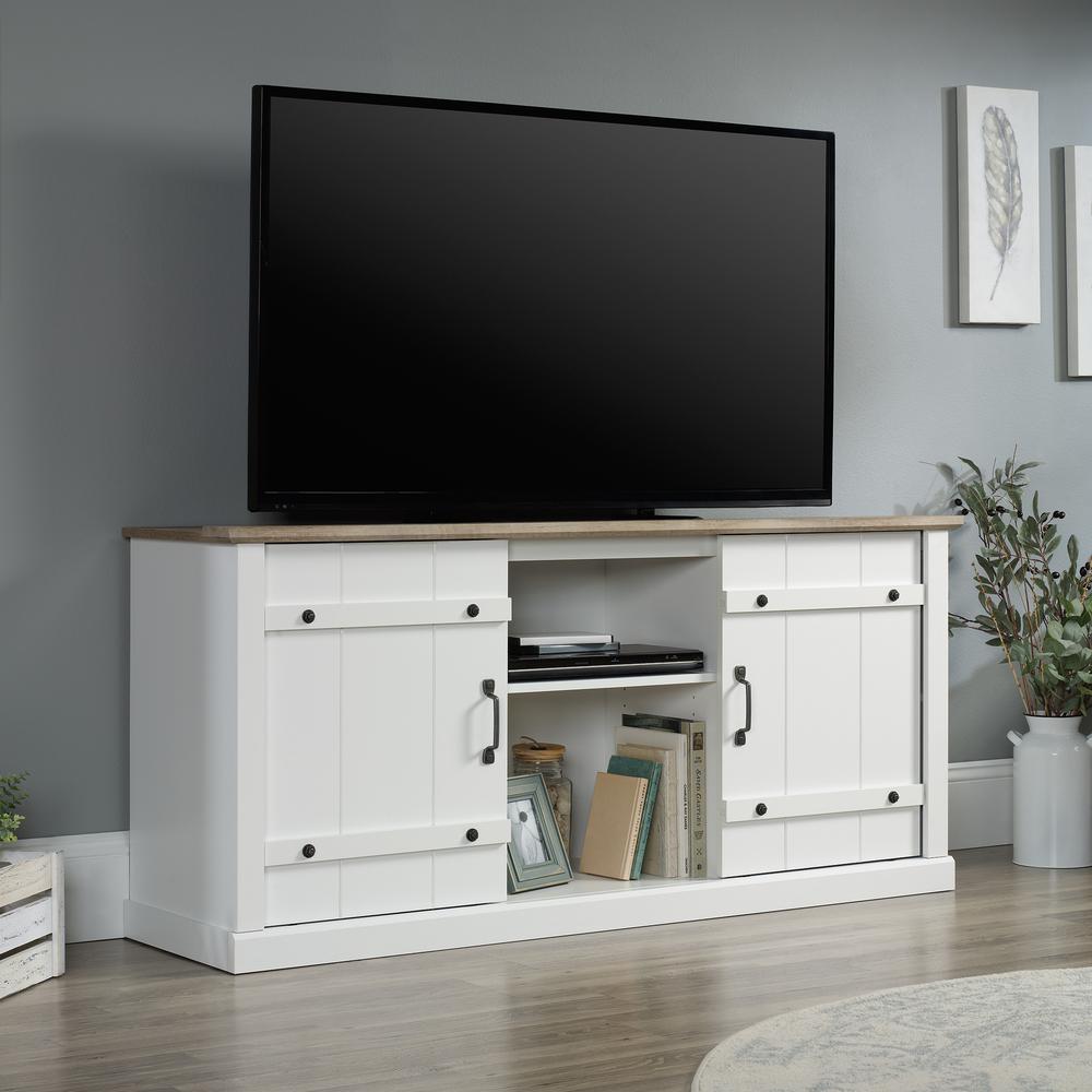 Misc Entertainment Credenza, For TVs up to 70", Soft White finish. Picture 12