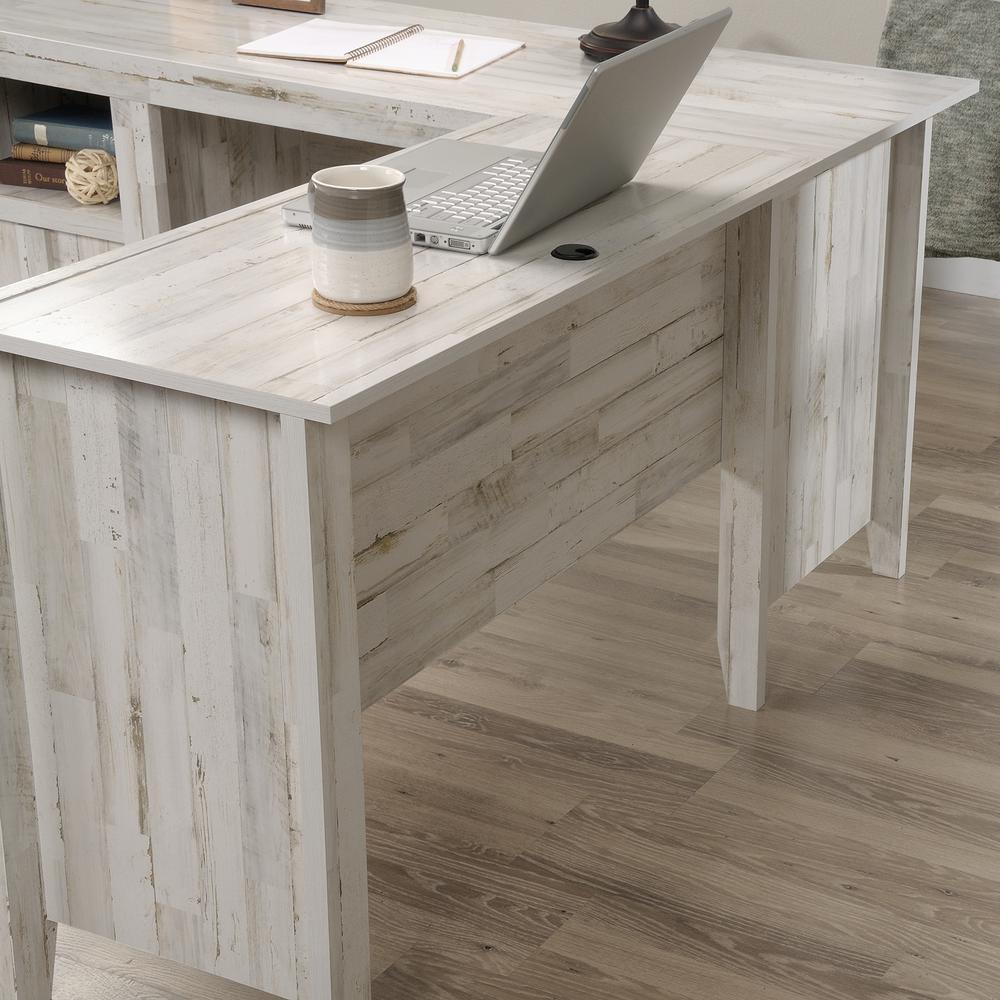 Dakota Pass L Desk, White Plank finish. Picture 10
