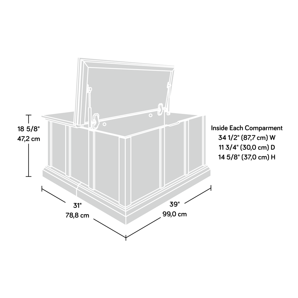 Cottage Road Storage Coffee Table Wh. Picture 7