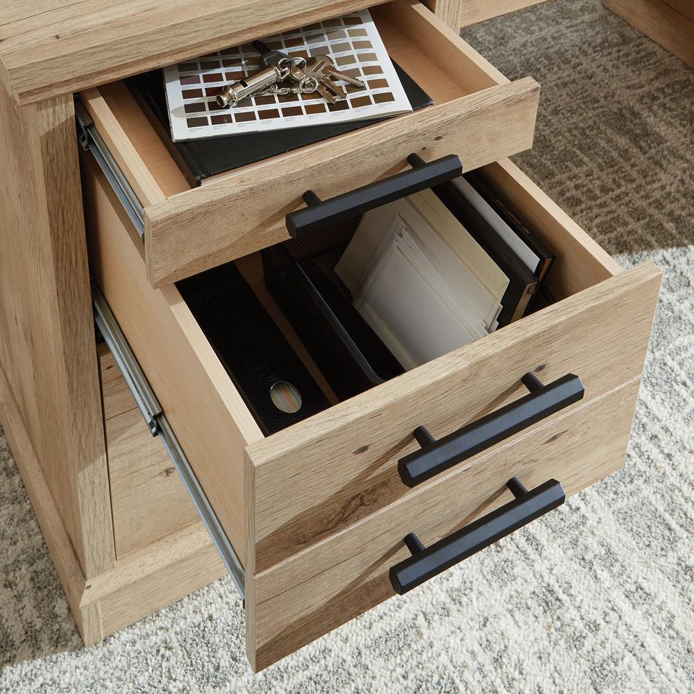 Mason Peak 72"dou Ped Exe Dsk Prime Oak. Picture 9