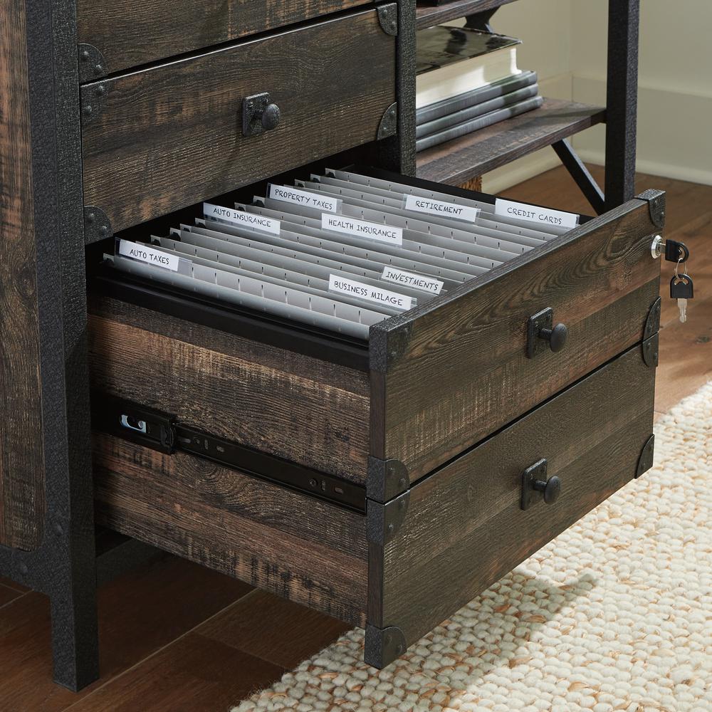 Steel River Sm Credenza Carbon Oak. Picture 12