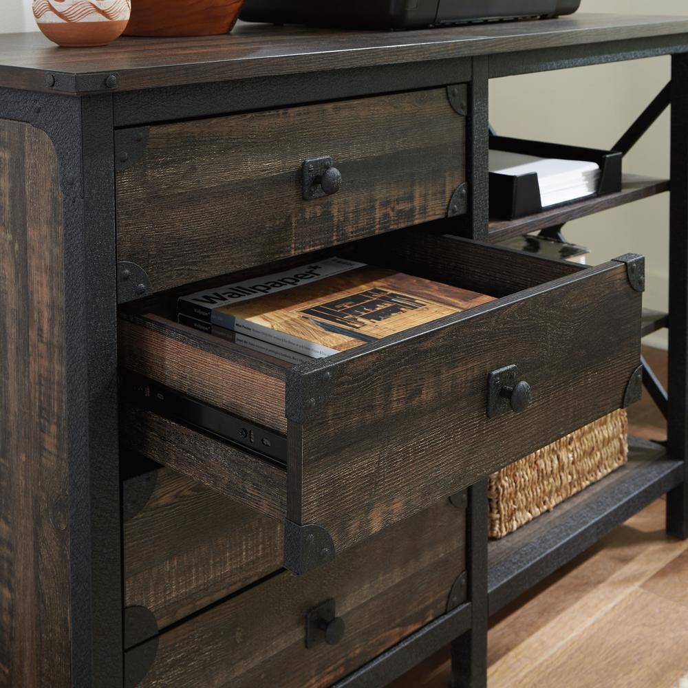 Steel River Sm Credenza Carbon Oak. Picture 6