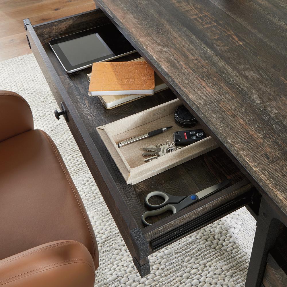 Steel River Computer Desk  Carbon Oak. Picture 12