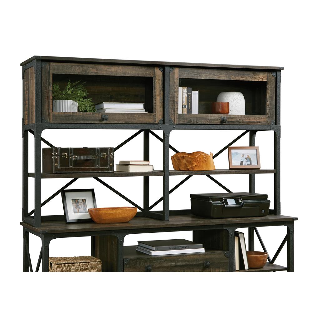 Foundry Road Commercial Office Hutch, Carbon Oak finish. Picture 2