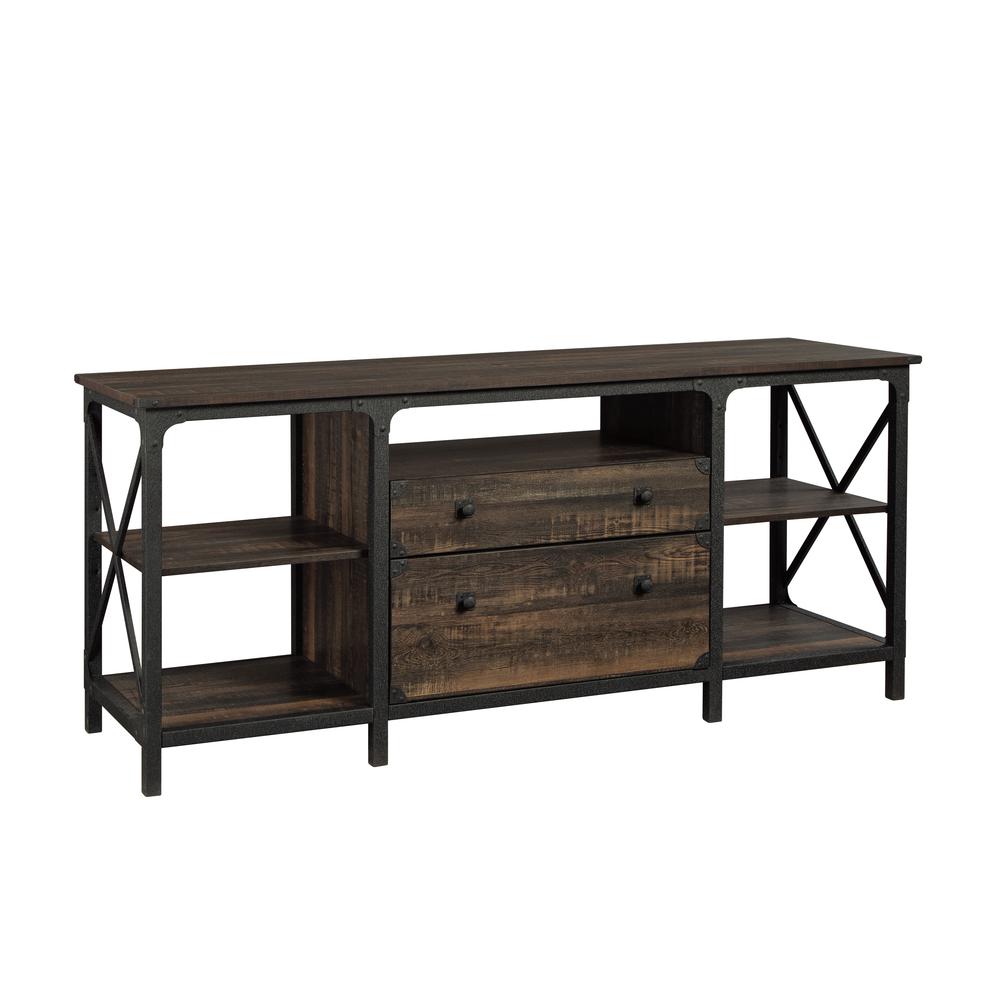 Steel River Large Credenza Carbon Oak. Picture 1