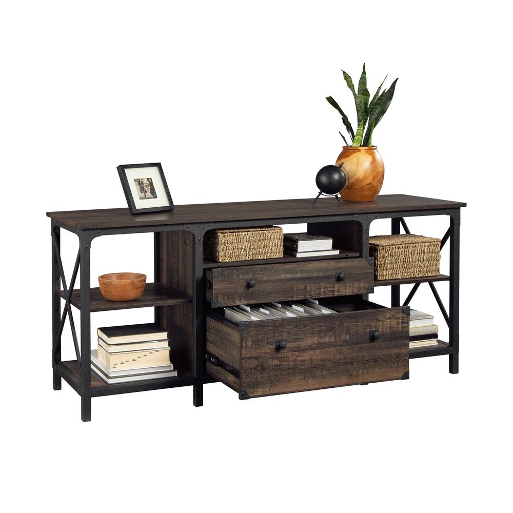 Steel River Large Credenza Carbon Oak. Picture 3