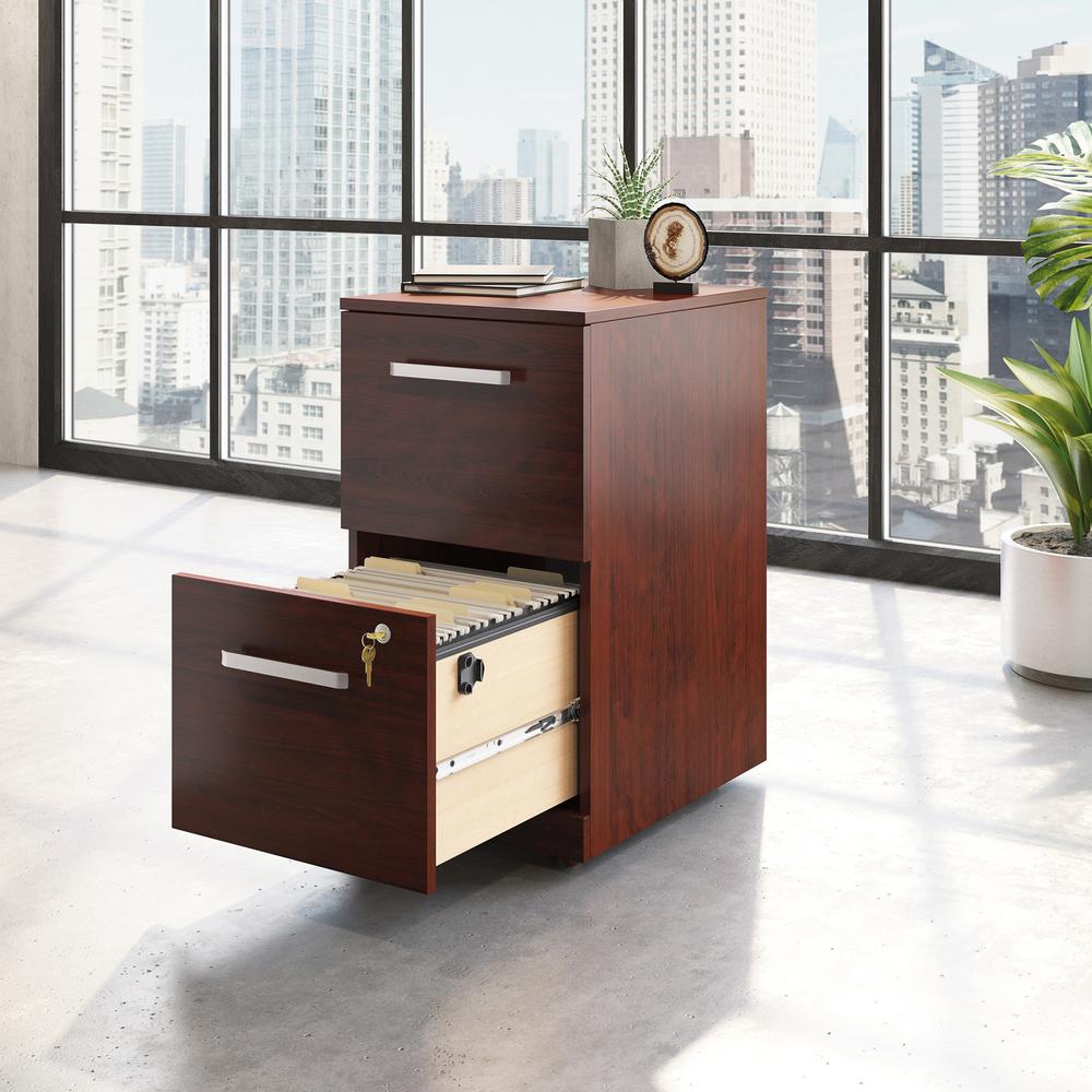 Affirm 2 Drawer Mobile File Classic Cherry. Picture 3