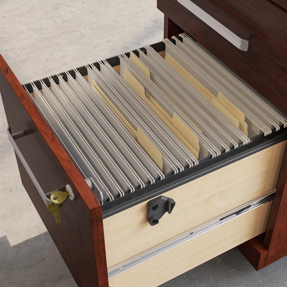 Affirm File Cabinet, Classic Cherry finish. Picture 9