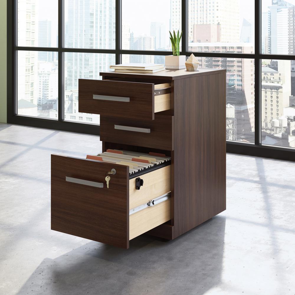 Affirm Commercial Office File Cabinet, Noble Elm finish. Picture 3