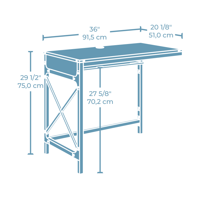 36" Commercial Desk Return in Carbon Oak. Picture 10