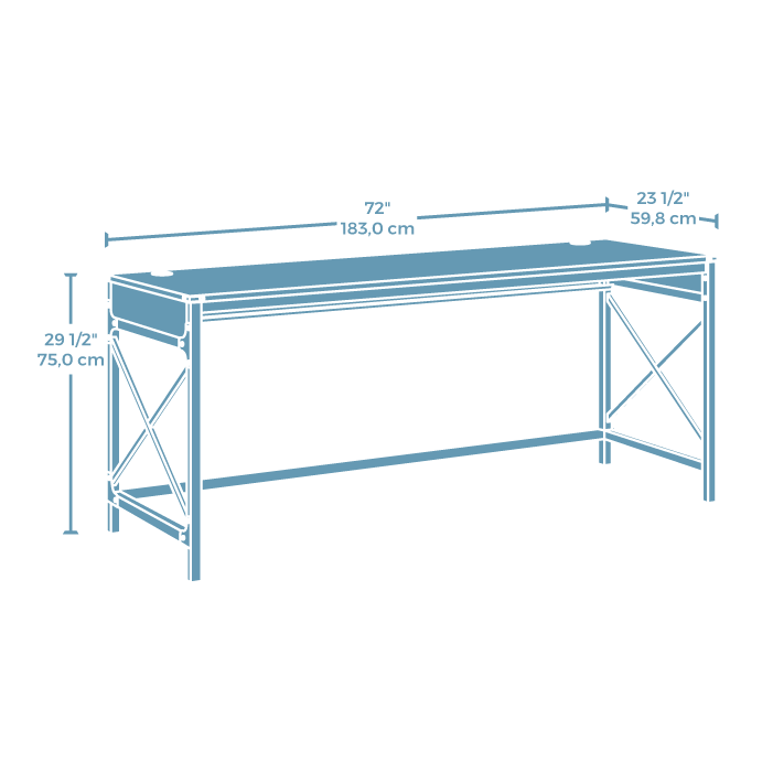 72" x 24" Commercial Office Desk. Picture 8