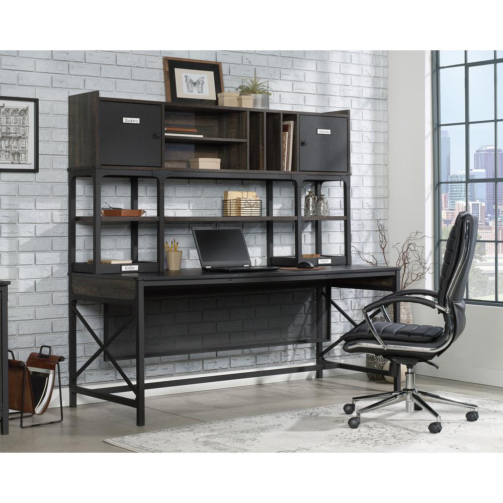 Foundry Road Commercial Office Hutch, Carbon Oak finish. Picture 5