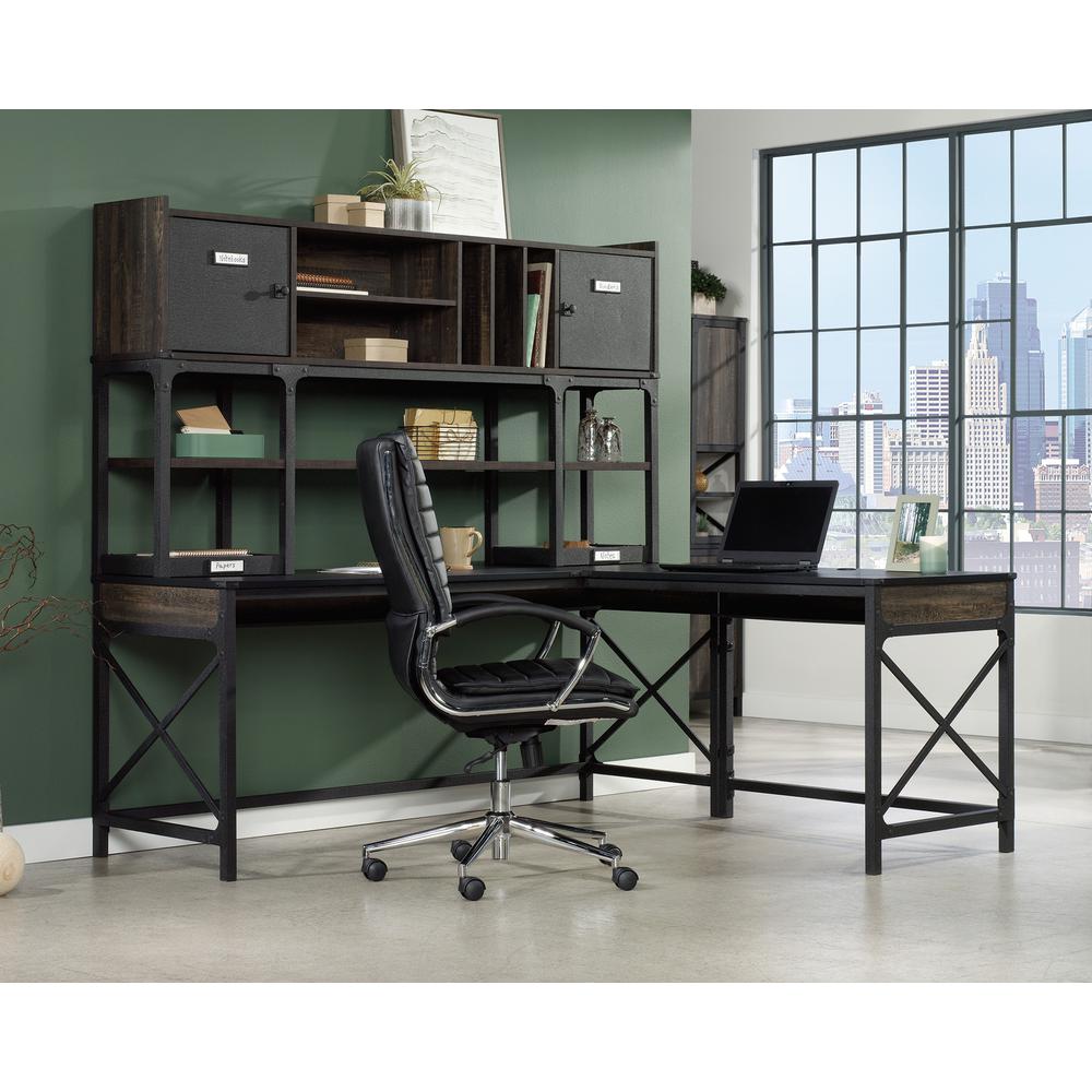 Foundry Road Commercial Office Hutch, Carbon Oak finish. Picture 3