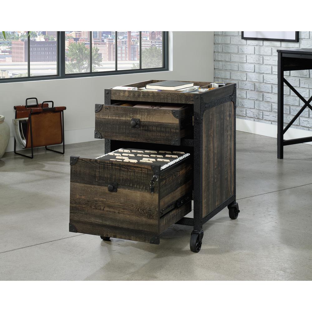 Foundry Road File Cabinet, Carbon Oak finish. Picture 4