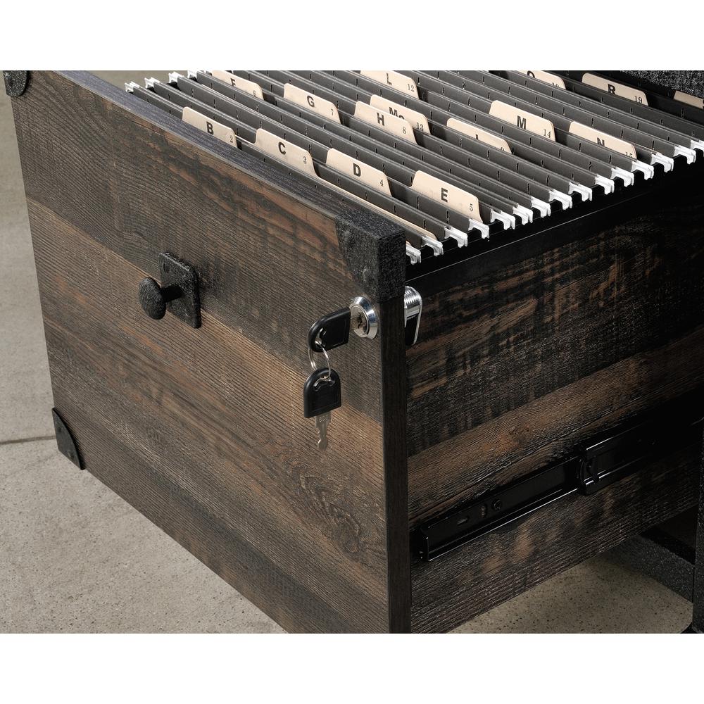 Foundry Road File Cabinet, Carbon Oak finish. Picture 2