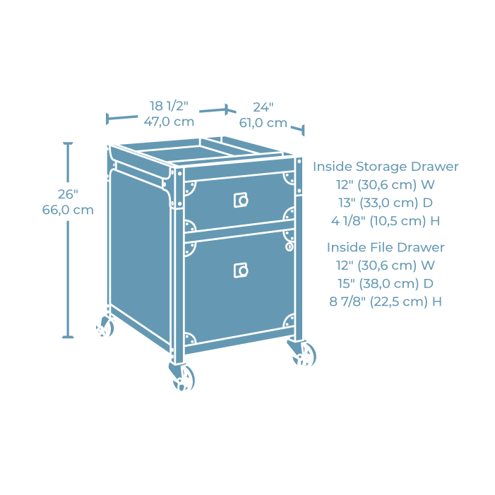Foundry Road File Cabinet, Carbon Oak finish. Picture 7