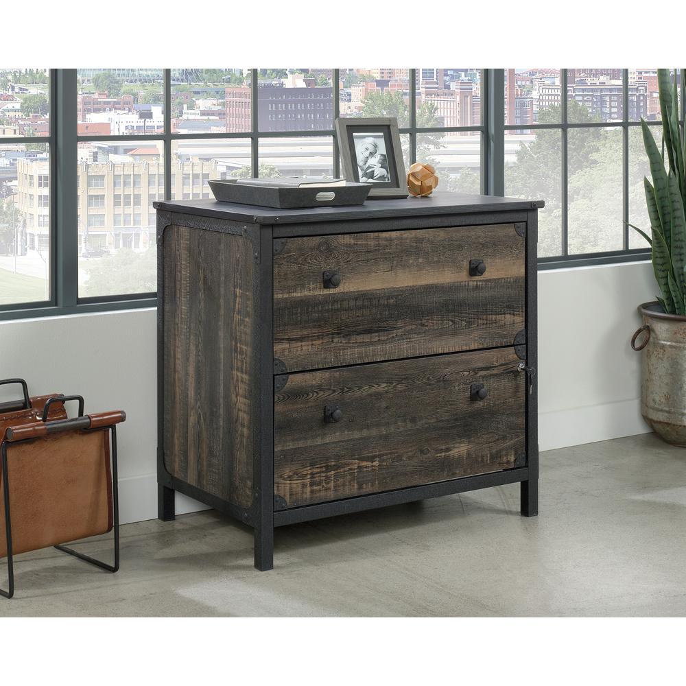 2-Drawer Lateral File Cabinet in Carbon Oak. Picture 3