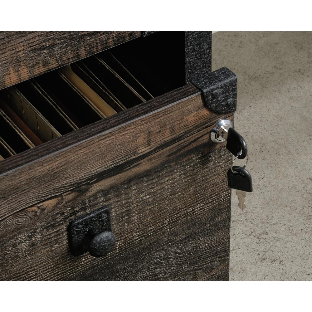 2-Drawer Lateral File Cabinet in Carbon Oak. Picture 8