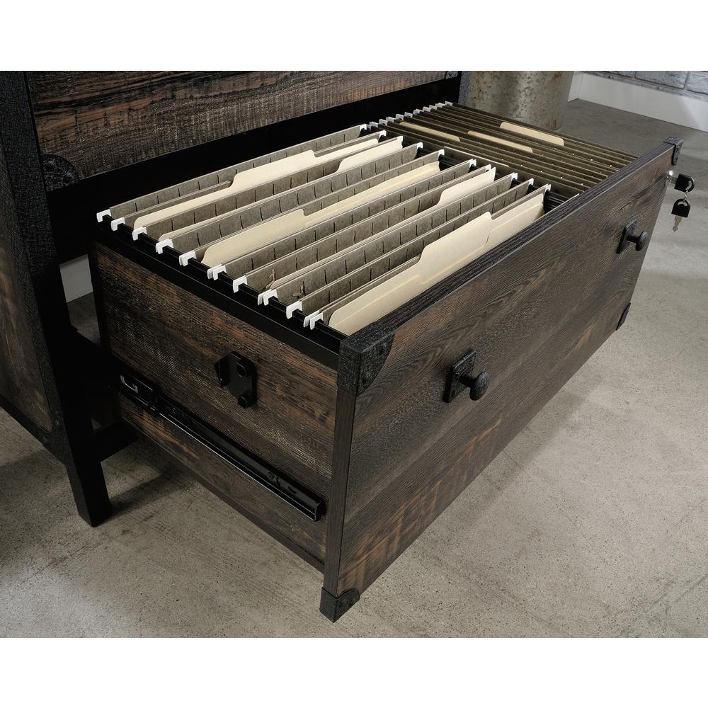2-Drawer Lateral File Cabinet in Carbon Oak. Picture 10