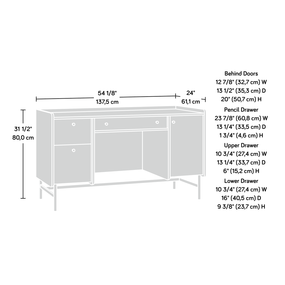 Harvey Park Double Ped Desk Ja. Picture 2