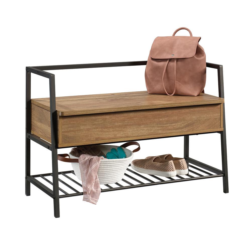 North Avenue Storage Bench, Sindoori Mango finish. Picture 13