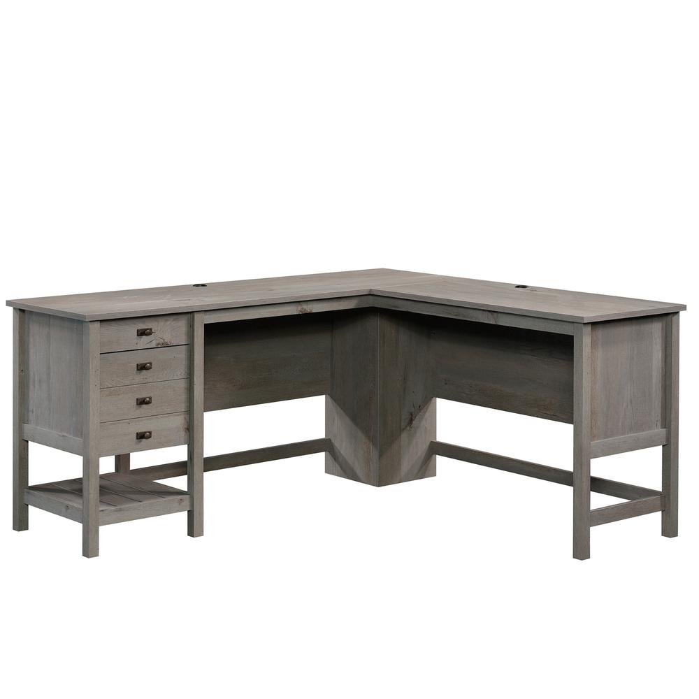 Cottage Road L Desk, Mystic Oak finish. Picture 2