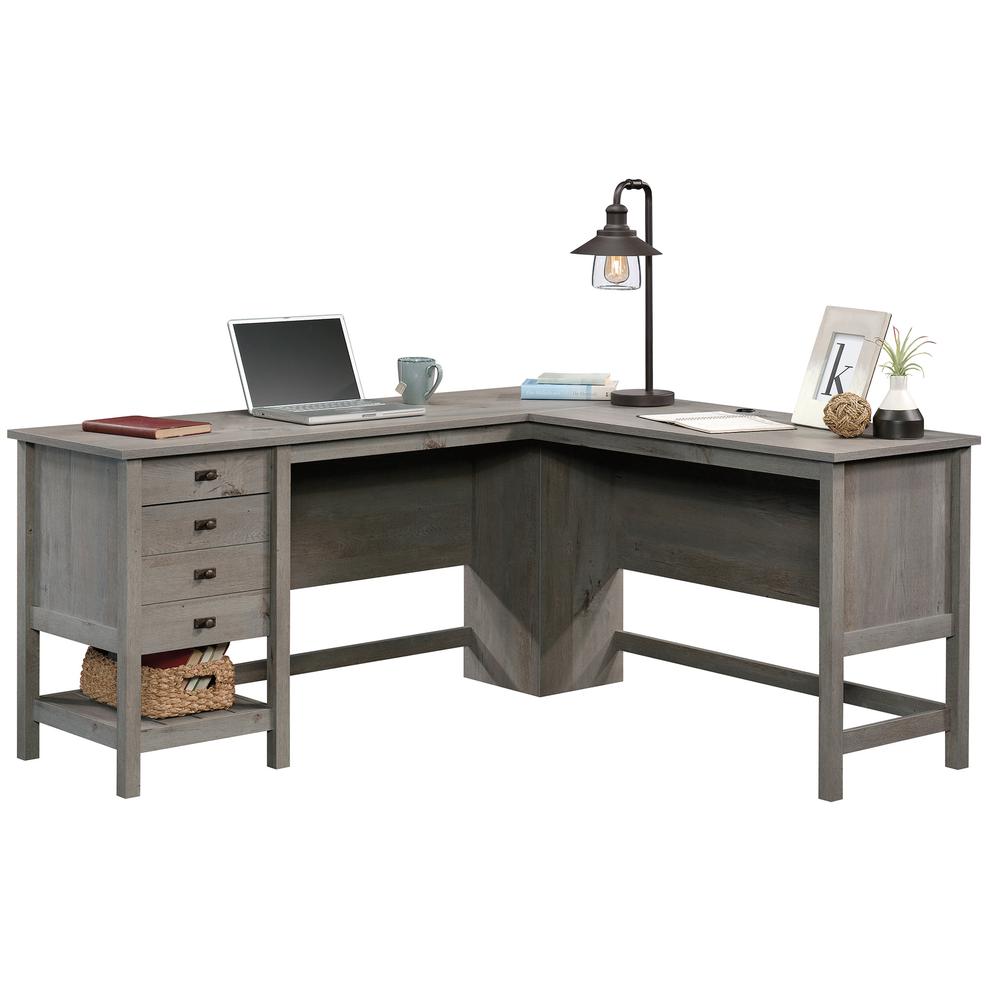 Cottage Road L Desk, Mystic Oak finish. Picture 18