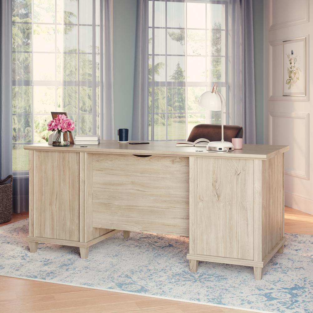 Hammond Executive Desk  Chalk Oak. Picture 13