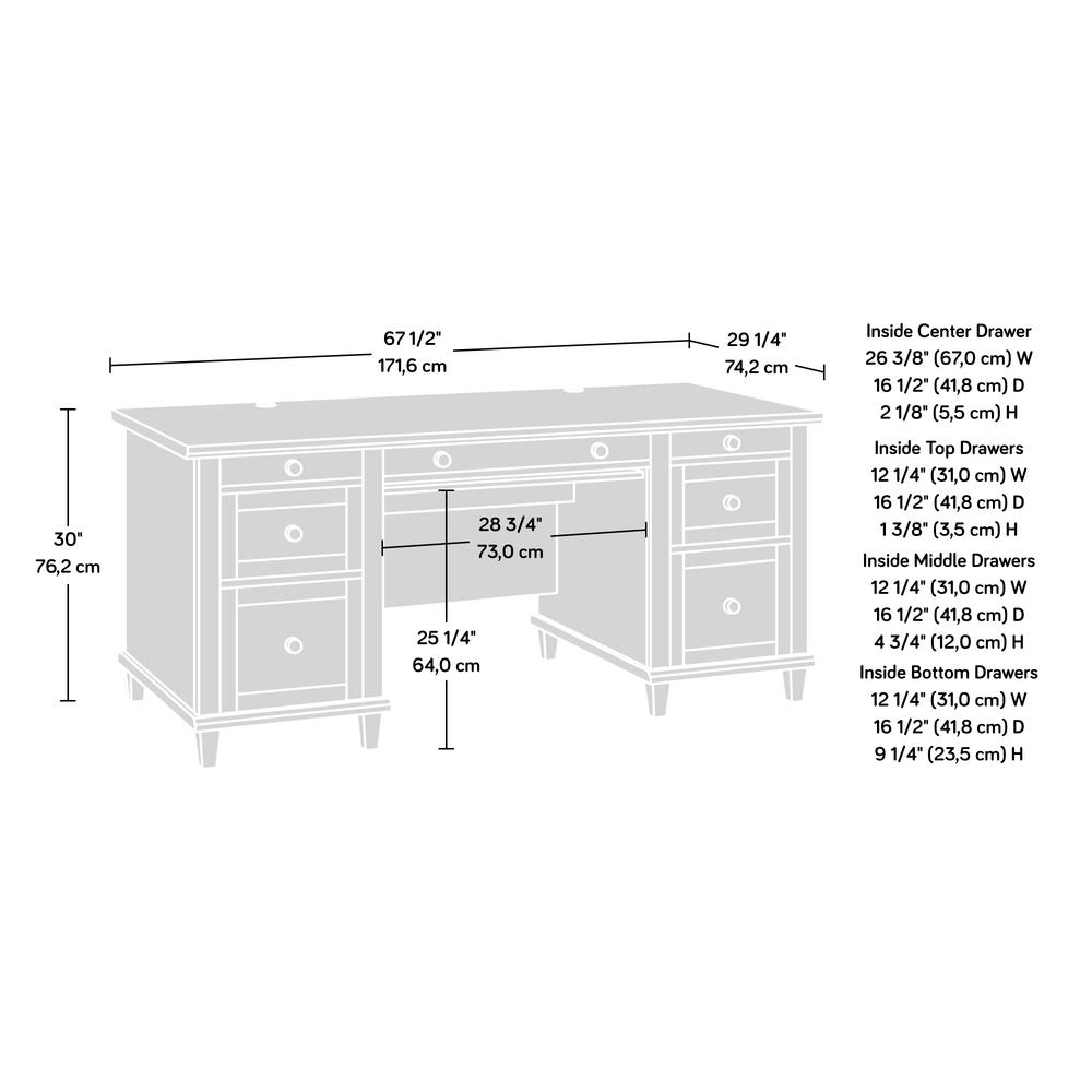 Hammond Executive Desk  Chalk Oak. Picture 5