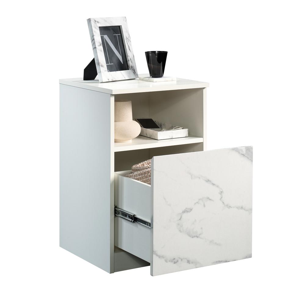 Hudson Court Night Stand, Pearl Oak finish. Picture 1